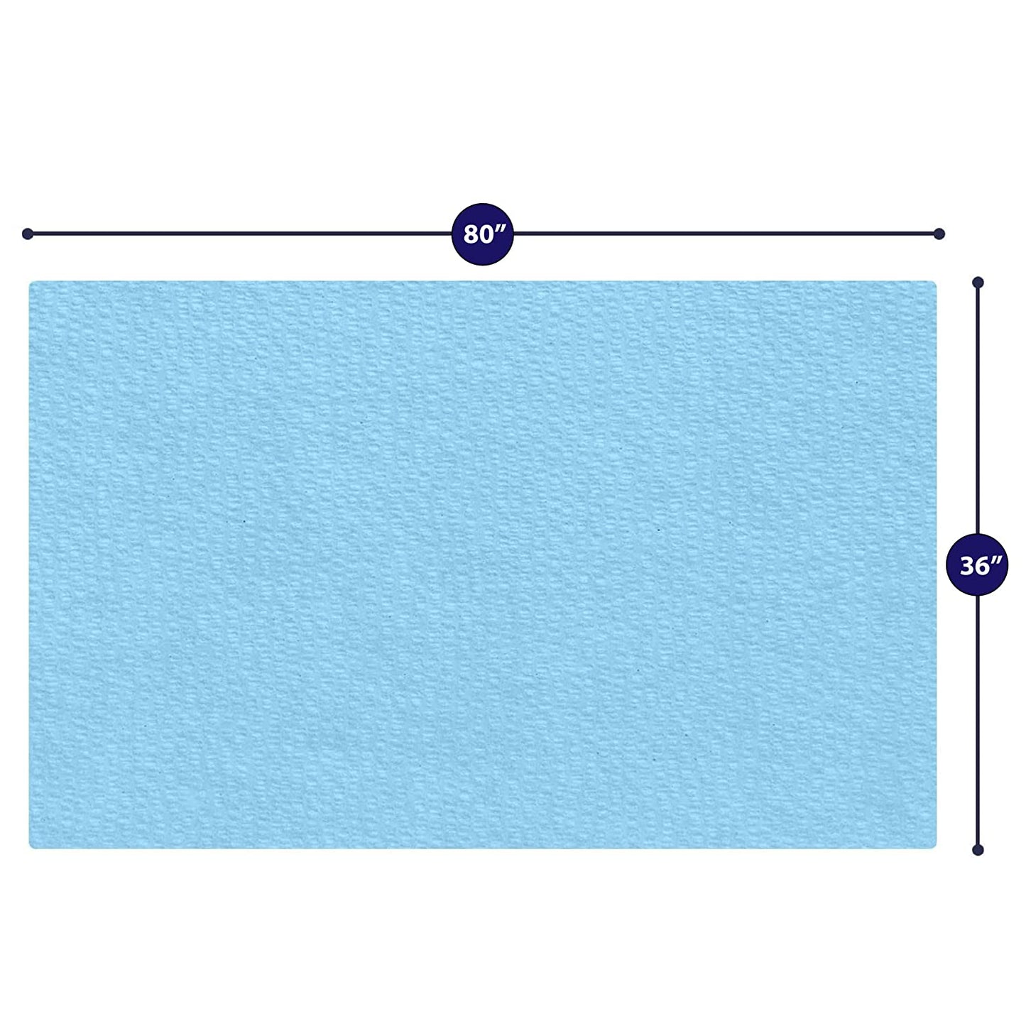 Premium Fitted Disposable Hospital Bed Sheet - Made in the USA - Fitted (36" x 80" x 6") - 50 pcs