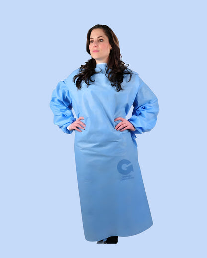 AAMI Level 2 Isolation Gowns - 25 Pack - Fluid - Resistant, Full Protection Gowns for Medical Professionals - Durable, Breathable, Single - Use - DisposableGowns.com