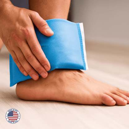 Disposable Hot Cold Pack Sleeves, 50 Count — Non - Woven Protective Covers for Hot & Cold Therapy Packs — Made in USA (Blue) — DG DisposableGowns® - DisposableGowns | Made in America