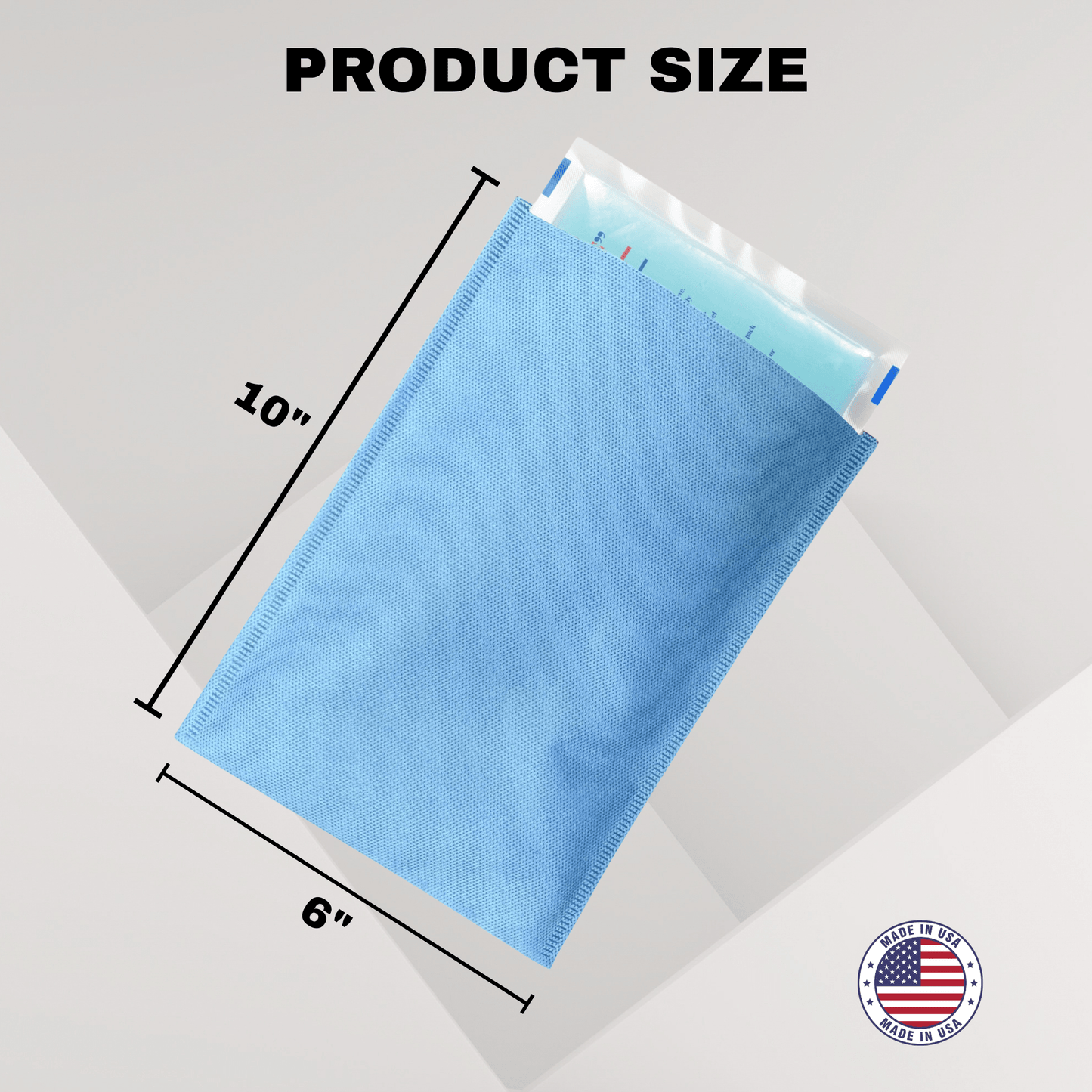 Disposable Hot Cold Pack Sleeves, 50 Count — Non - Woven Protective Covers for Hot & Cold Therapy Packs — Made in USA (Blue) — DG DisposableGowns® - DisposableGowns | Made in America