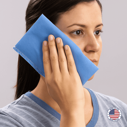 Disposable Hot Cold Pack Sleeves, 50 Count — Non - Woven Protective Covers for Hot & Cold Therapy Packs — Made in USA (Blue) — DG DisposableGowns® - DisposableGowns | Made in America