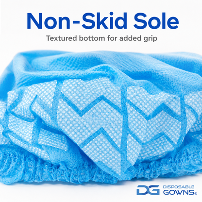 DG DisposableGowns® Non-Slip Shoe Covers, Universal, 100 Pack (50 Pairs)